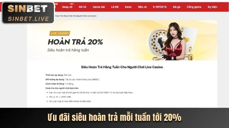 Thưởng nạp lại cho lần nạp tiếp theo
